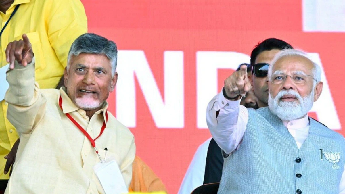 You are currently viewing चंद्रबाबू नायडू आंध्र प्रदेश के CM बने, पीएम मोदी और अमित शाह समेत कई दिग्गज मौजूद