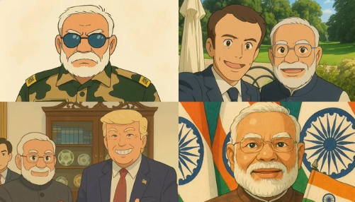 You are currently viewing PM मोदी का ‘Ghibli अवतार’: AI-जनरेटेड तस्वीरों ने सोशल मीडिया पर मचाया धमाल, भारत सरकार के आधिकारिक X हैंडल ने शेयर की तस्वीरें!