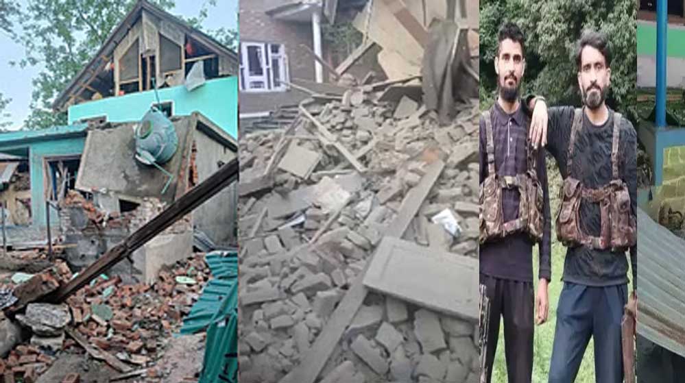 You are currently viewing कश्मीर में आतंक पर कहर बनकर टूटी सेना: पहलगाम हमले के बाद एनकाउंटर, दो आतंकियों के घर तबाह – एक पर चला बुलडोजर, दूसरे को उड़ाया बम से!