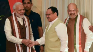 Read more about the article BJP के नए राष्ट्रीय अध्यक्ष की उलटी गिनती शुरू: दिल्ली में PM मोदी के घर हुई मीटिंगों से बढ़ी महाचाल, जल्द होगा बड़ा ऐलान!