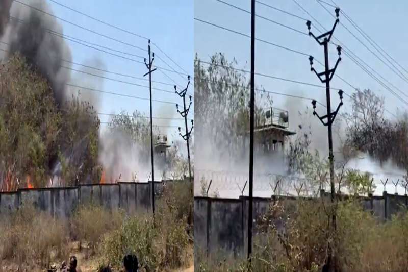 You are currently viewing भोपाल के भेल परिसर में भीषण आग: ऑयल टंकियों में धमाका, 15 किमी दूर से दिखा धुआं; प्रशासन और फायर ब्रिगेड अलर्ट पर