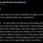 भारत विरोधी बयान देने पर AICWA का फवाद-माहिरा पर फूटा गुस्सा, कहा – देश से बढ़कर कुछ नहीं; भारतीय सेना की स्ट्राइक को ‘कायरता’ कहने पर AICWA ने पाक कलाकारों को सुनाई खरी-खोटी!