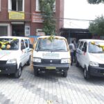 श्री महाकालेश्वर मंदिर में आई.डी.बी.आई. बैंक की ओर से 03 वाहन दान में प्राप्त