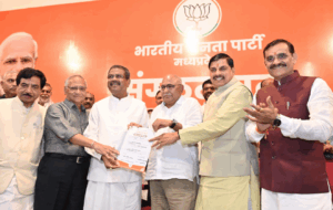 Read more about the article एमपी बीजेपी में बड़े बदलाव की तैयारी: हेमंत खंडेलवाल की नई टीम में दलित-आदिवासी नेताओं को मिलेगा बड़ा प्रतिनिधित्व, दिल्ली से आज या कल आ सकती है हरी झंडी